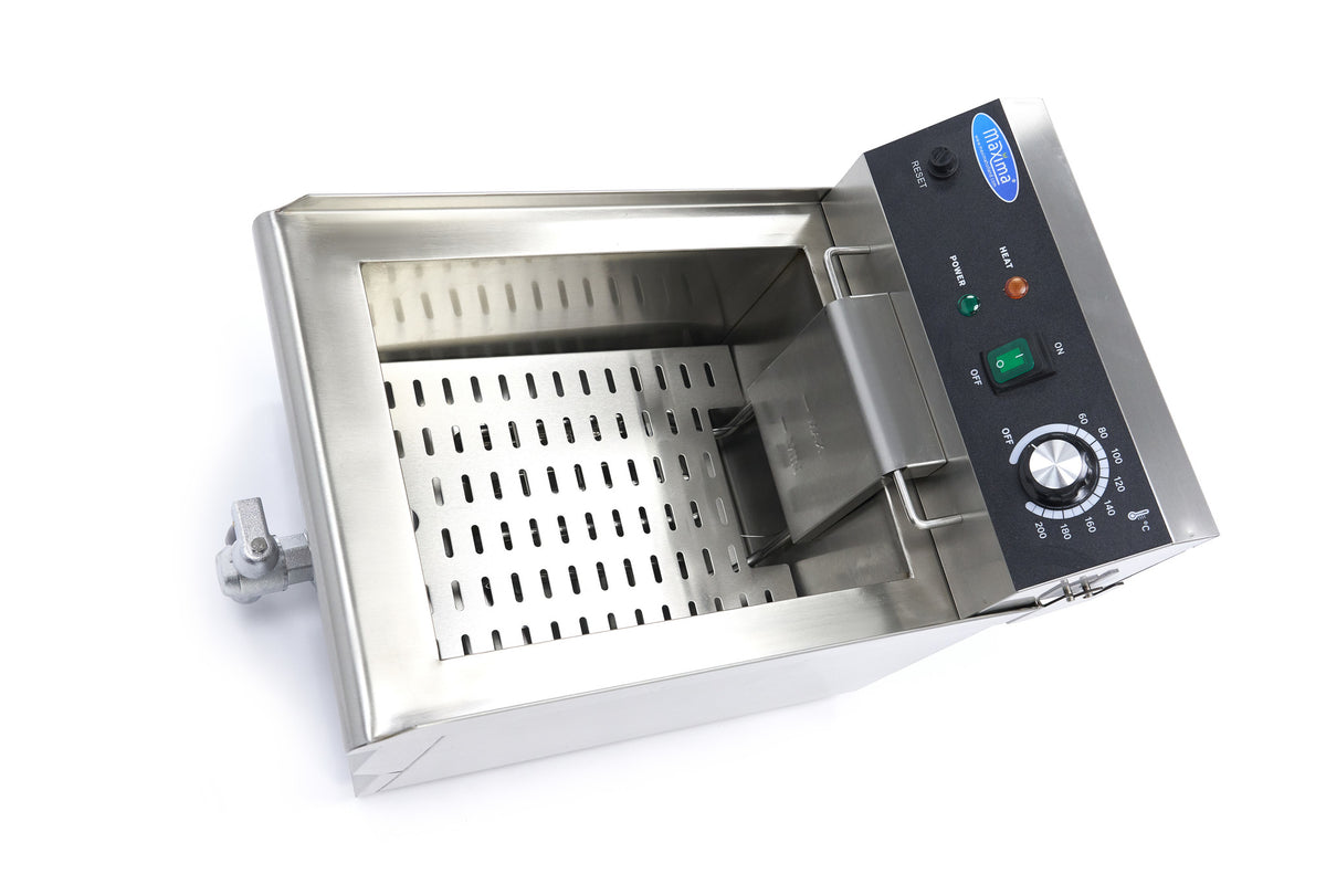 Friggitrice - Professionale - 13L - 1 cestello - con rubinetto di scarico