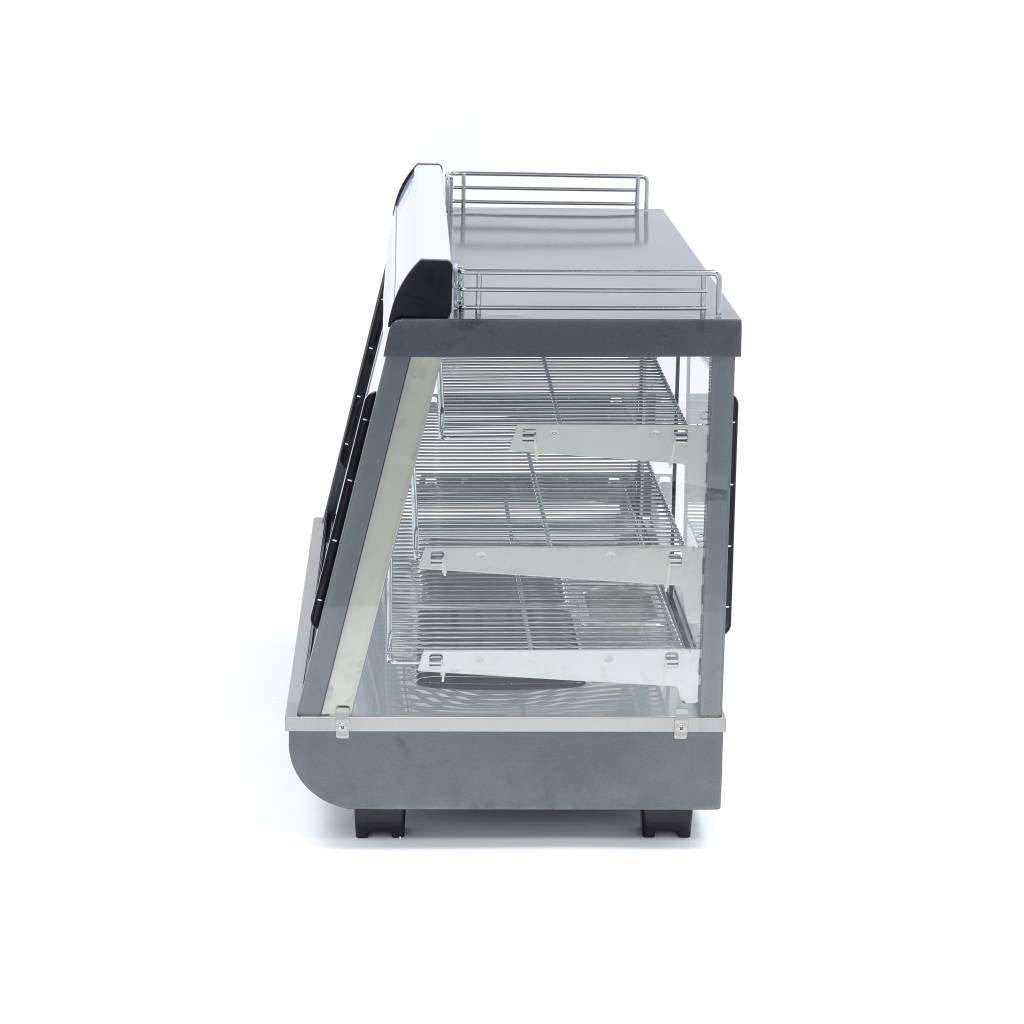 Beheizte Speisevitrine - Professionell - 136L - 91,5cm - 3 Böden