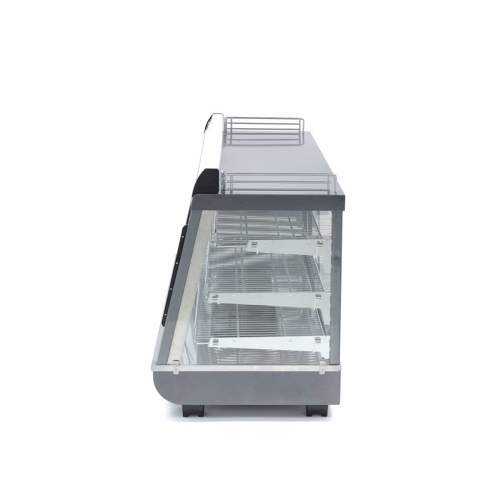 Expositor de Alimentos Calentado - Profesional - 186L - 121,5cm - 3 Estantes