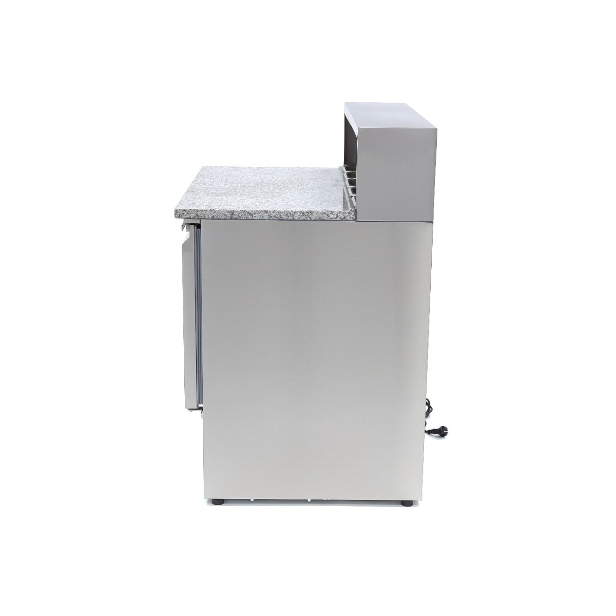 Mesas Refrigerado para Pizzas Preparacion - Profesional - 90cm - 2 Puertas - para 5 x 1/6 GN - incl Tapa de Acero Inoxidable