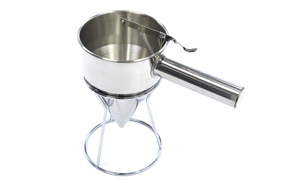 Dispensador de Batter - Profesional - 1,3L - Acero Inoxidable - incl Botón Dosificador