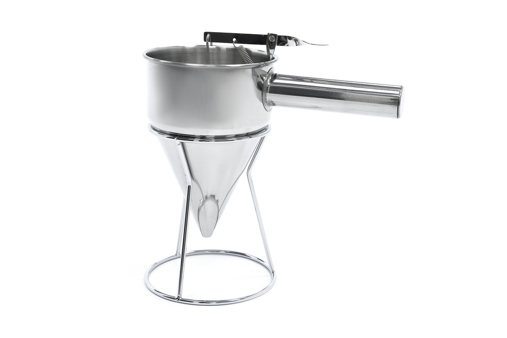 Dispensador de Batter - Profesional - 1,3L - Acero Inoxidable - incl Botón Dosificador