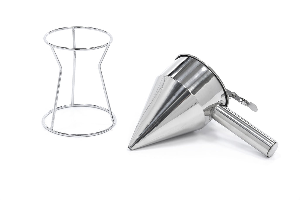 Dispensador de Batter - Profesional - 1,3L - Acero Inoxidable - incl Botón Dosificador