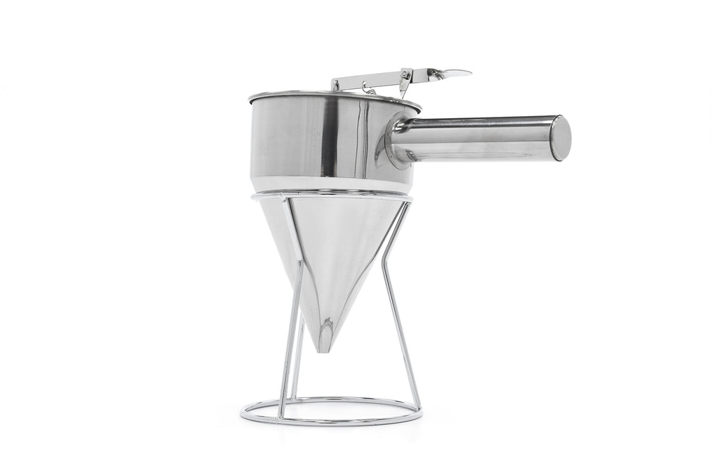 Dispensador de Batter - Profesional - 1,3L - Acero Inoxidable - incl Botón Dosificador