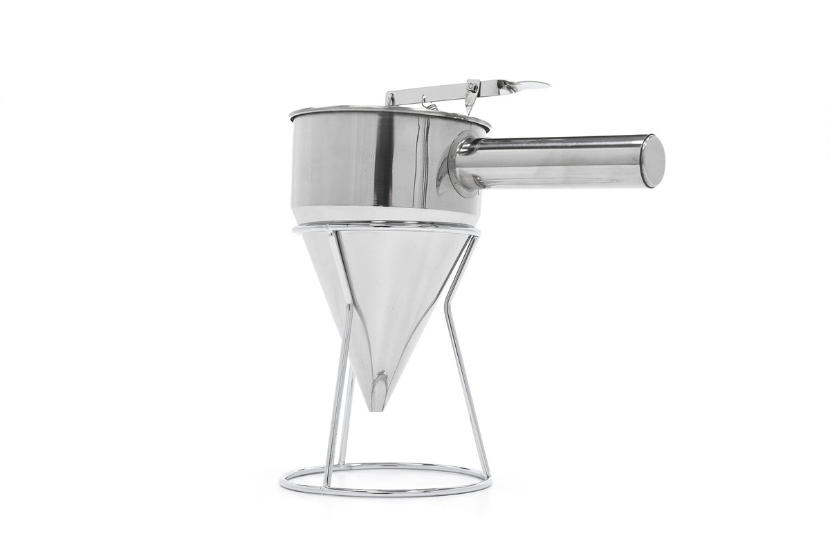 Dispensador de Batter - Profesional - 1,3L - Acero Inoxidable - incl Botón Dosificador