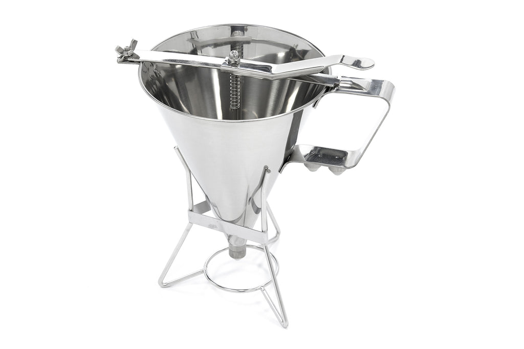 Teigportionierer - Professionell - 1,6L - Edelstahl - inkl. Dosierknopf