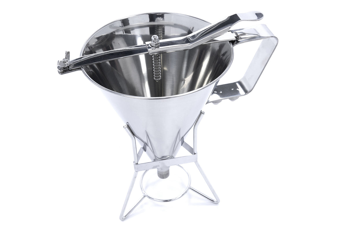 Teigportionierer - Professionell - 1,6L - Edelstahl - inkl. Dosierknopf