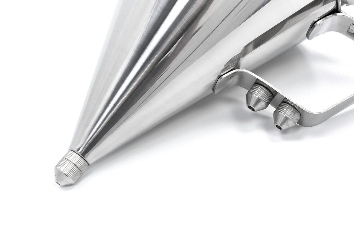 Teigportionierer - Professionell - 1,6L - Edelstahl - inkl. Dosierknopf