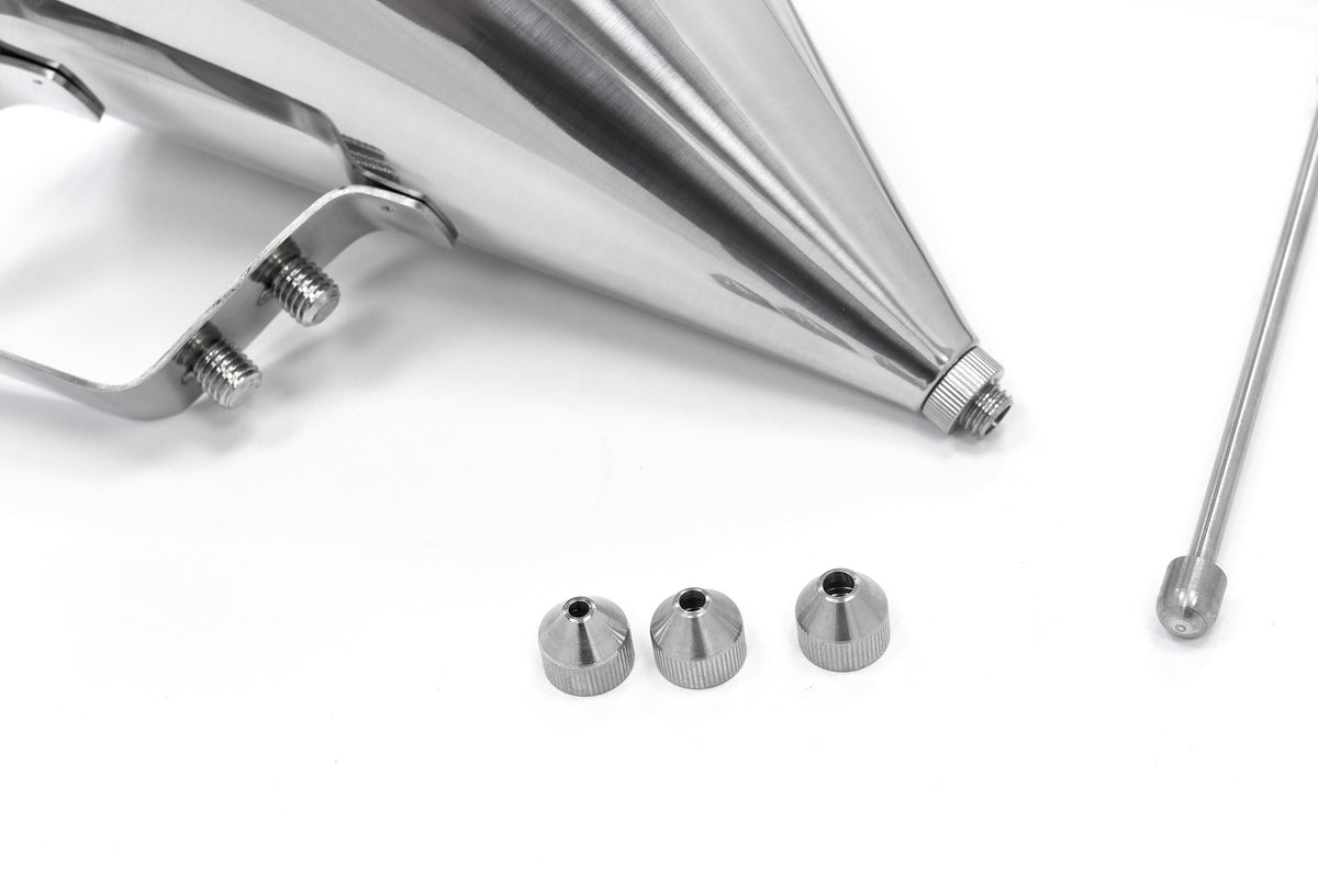 Teigportionierer - Professionell - 1,6L - Edelstahl - inkl. Dosierknopf