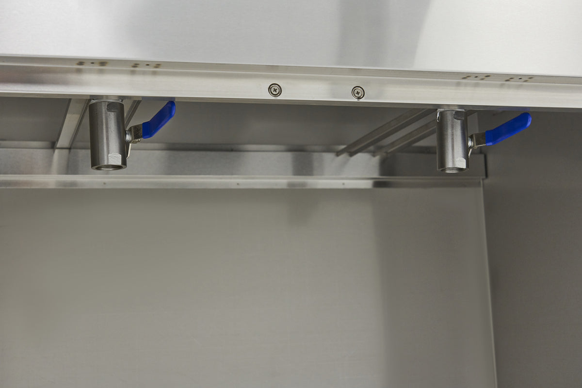 Freidora - Profesional - 2 x 16L - 2 Cestas - con Grifo de Vaciado y Soporte - 400V