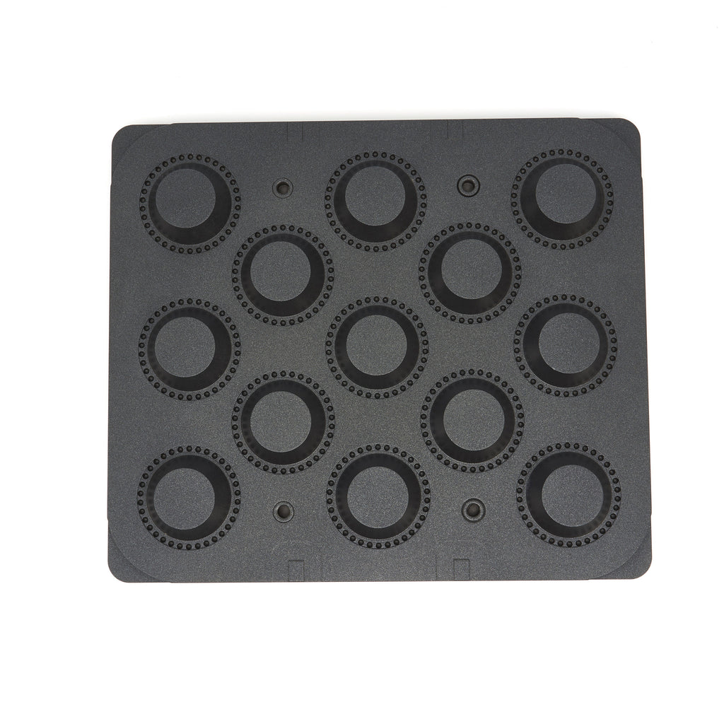 Stampo per tartellette - Professionale - Rotondo - 69/43 mm - 13 pezzi