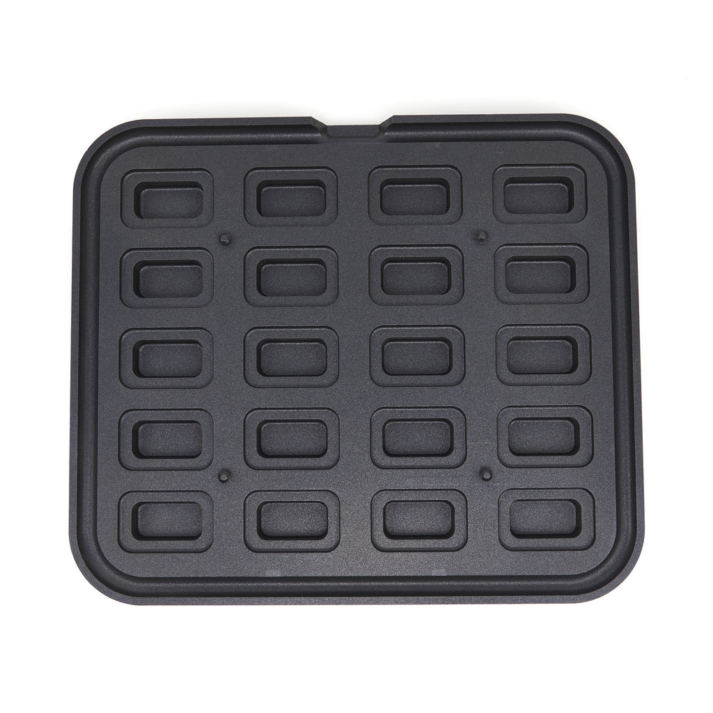 Molde Tartelette - Profesional - Rectángulo - 64x41/45x22 mm - 20 piezas