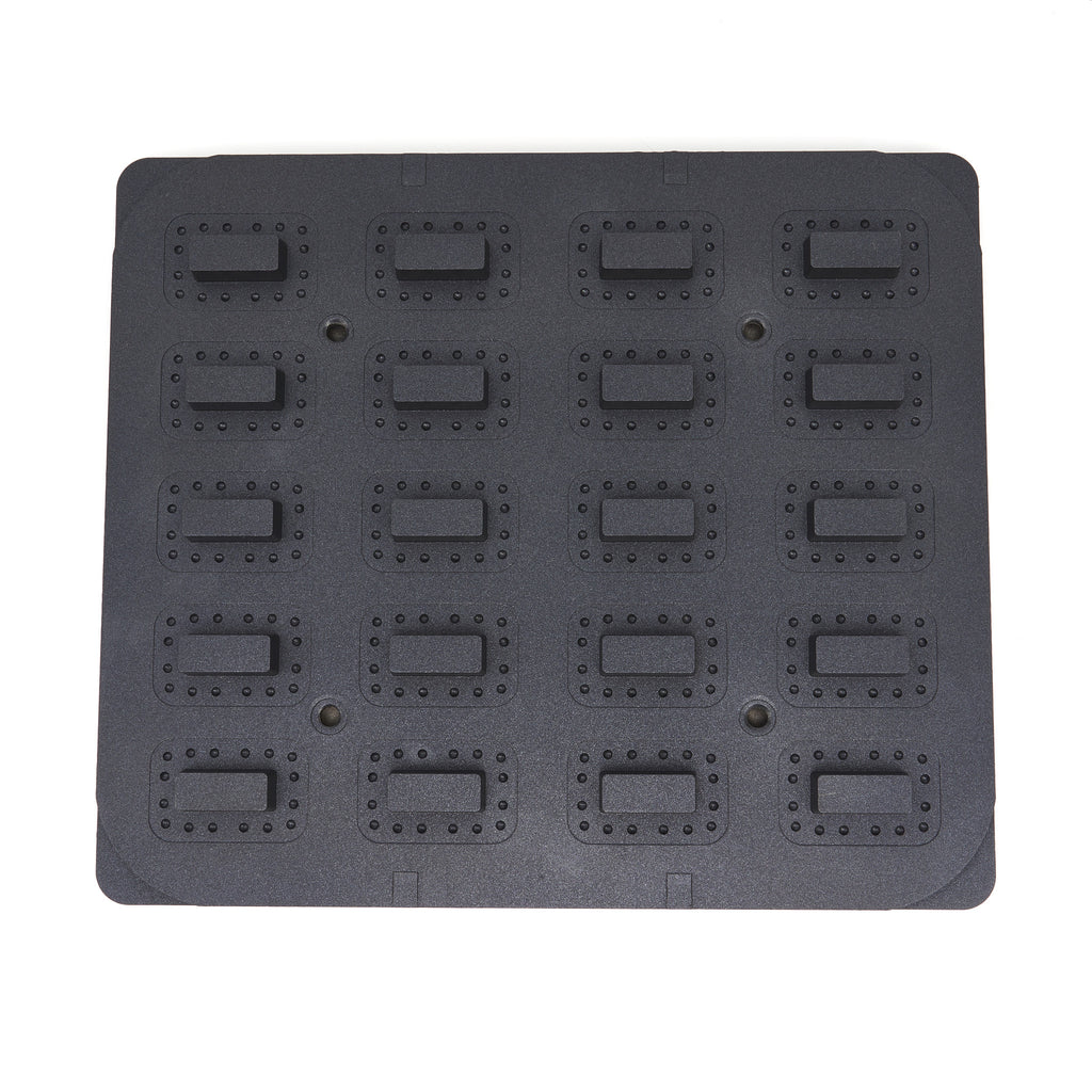 Molde Tartelette - Profesional - Rectángulo - 64x41/45x22 mm - 20 piezas