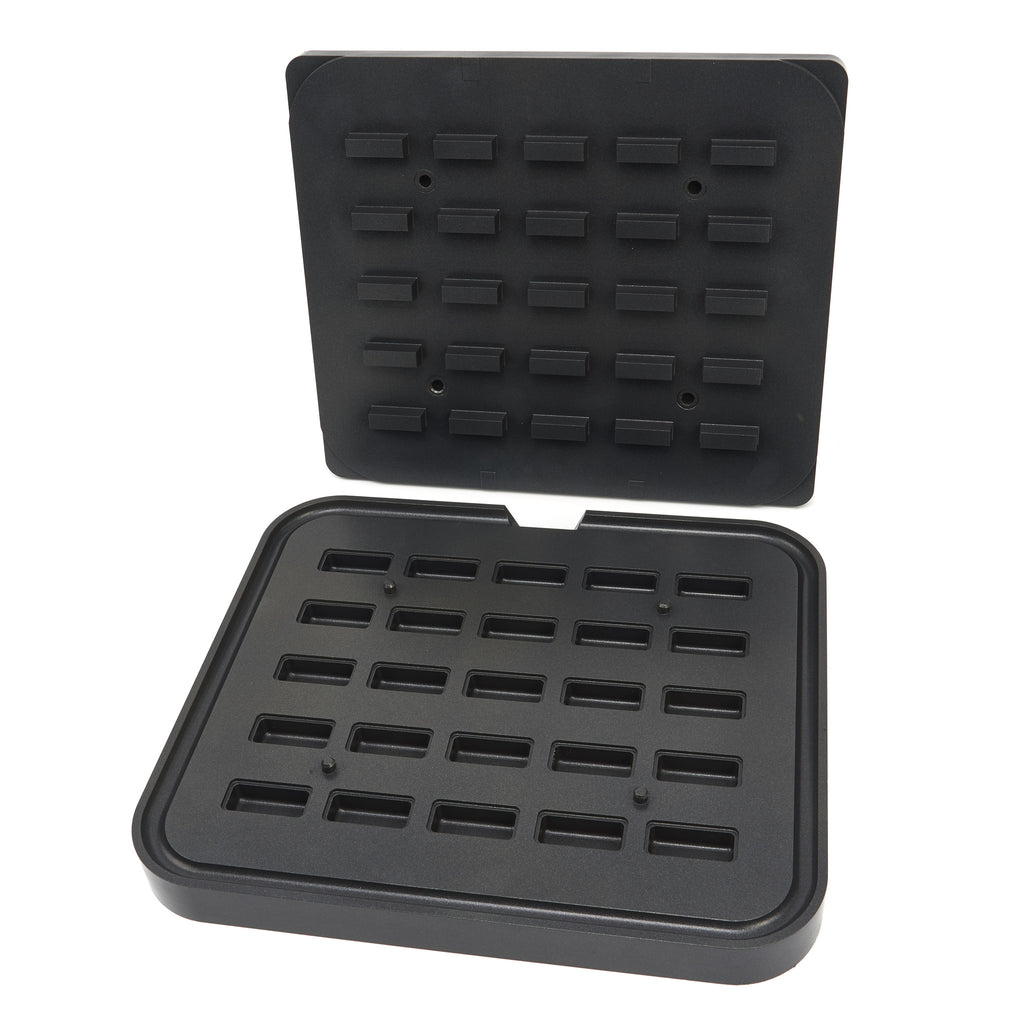 Molde Tartelette - Profesional - Rectángulo - 50x23/42x17 mm - 25 piezas