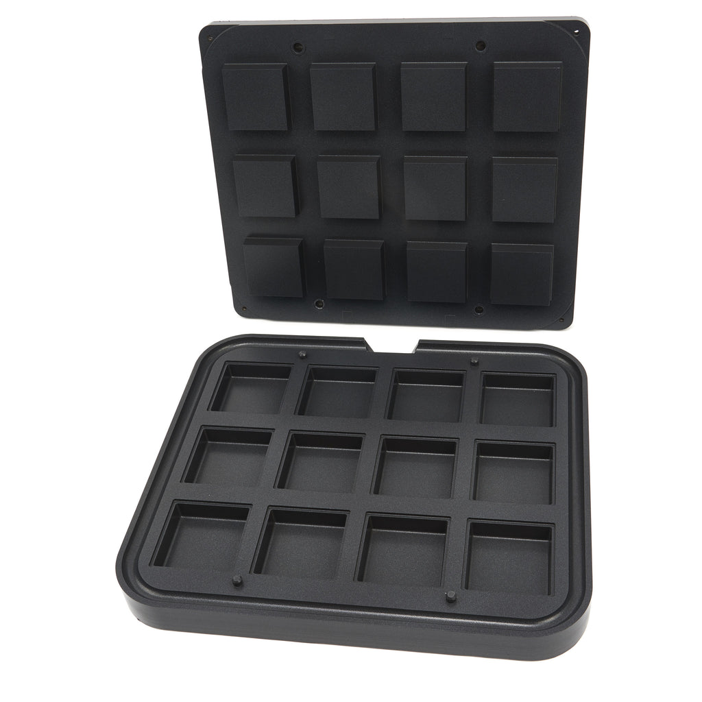 Molde Tartelette - Profesional - Cuadrar - 72/62 mm - 12 piezas
