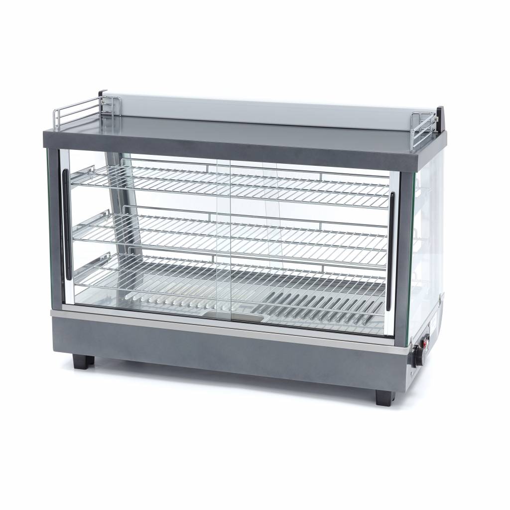 Beheizte Speisevitrine - Professionell - 136L - 91,5cm - 3 Böden