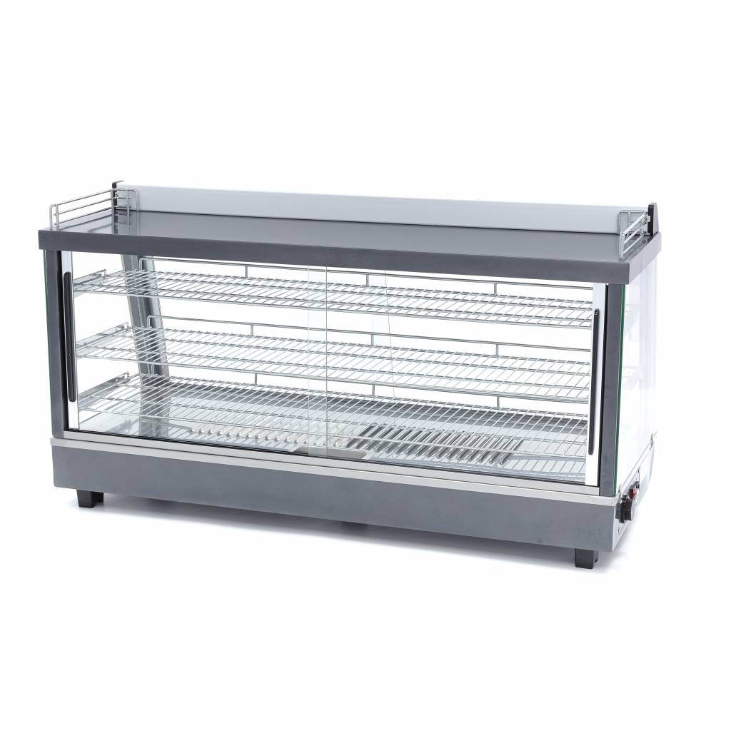 Expositor de Alimentos Calentado - Profesional - 186L - 121,5cm - 3 Estantes