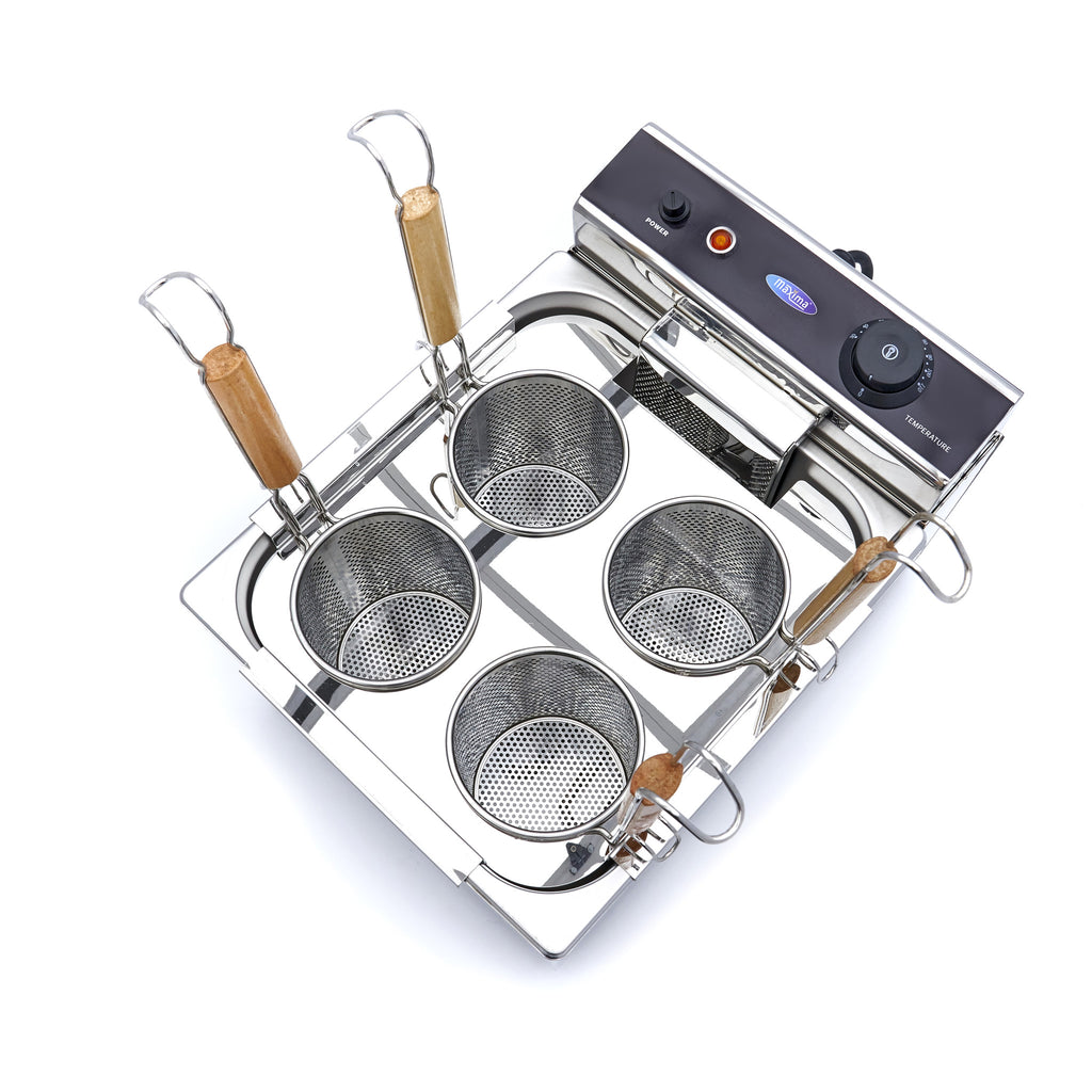 Nudelkocher - Professionell - 4 x 2L - inkl. 4 Körbe