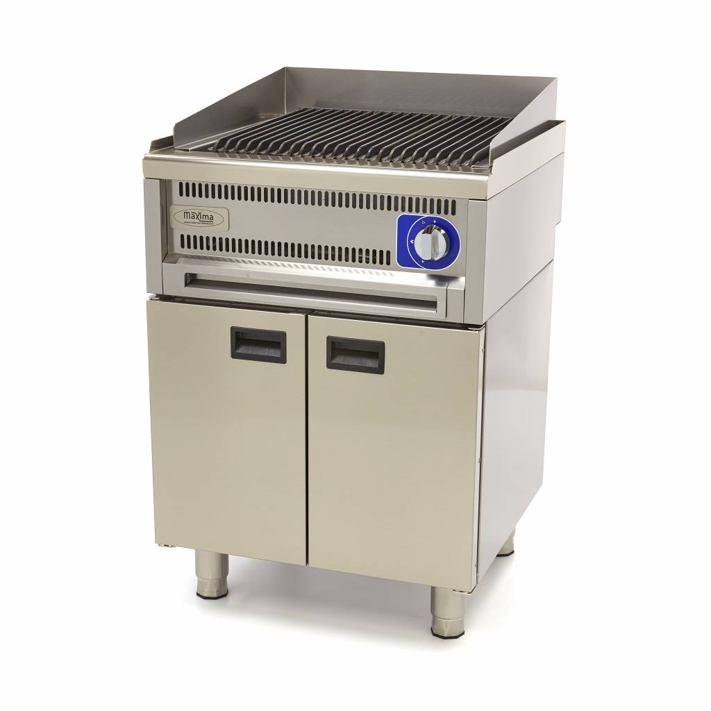Chargrill de Calidad Comercial - Profesional - Unidad Doble - 60cm de Profundidad - Gas