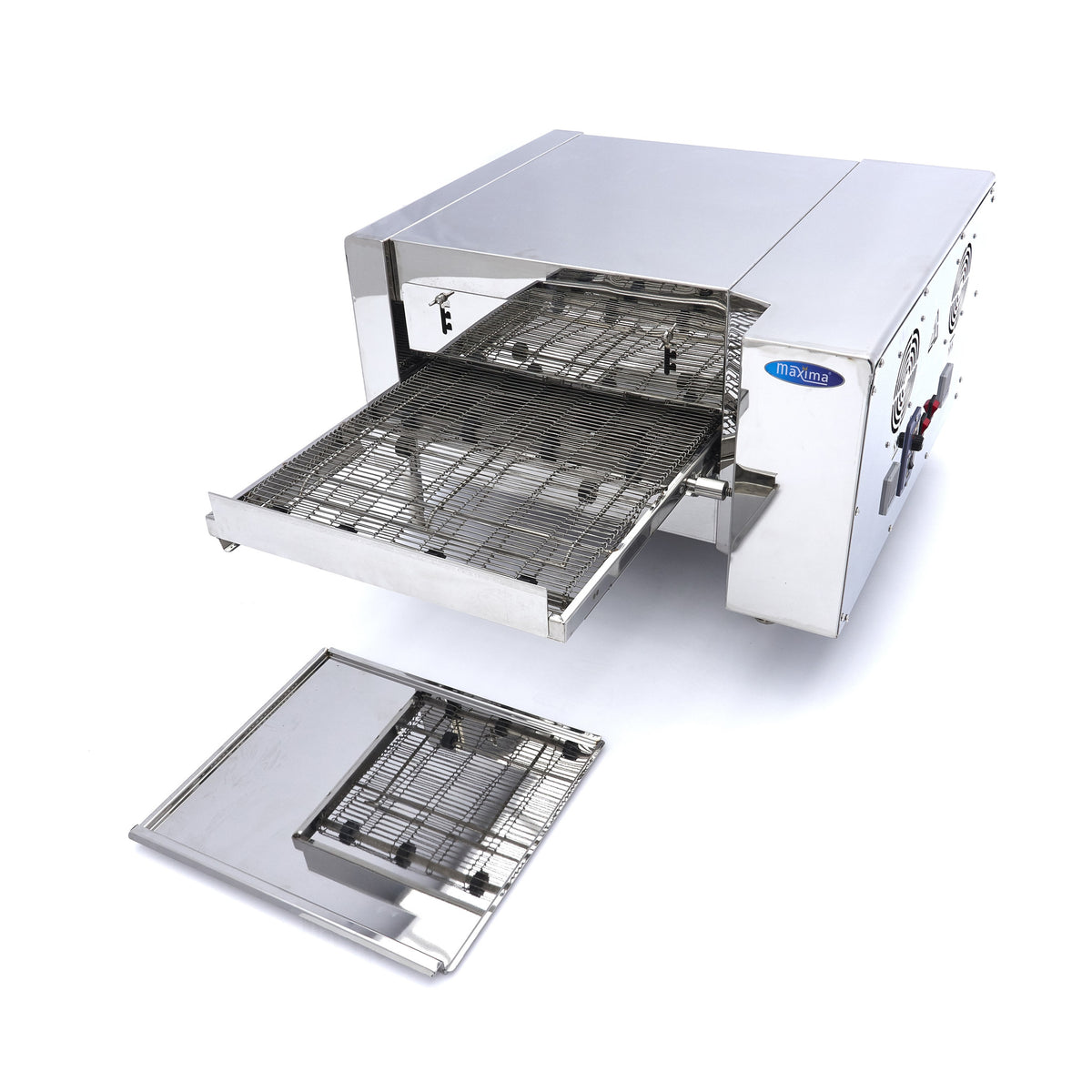 Pizzaofen mit Förderband - Professionell - 2 x Ø20cm - 30 Pizzen pro Stunde