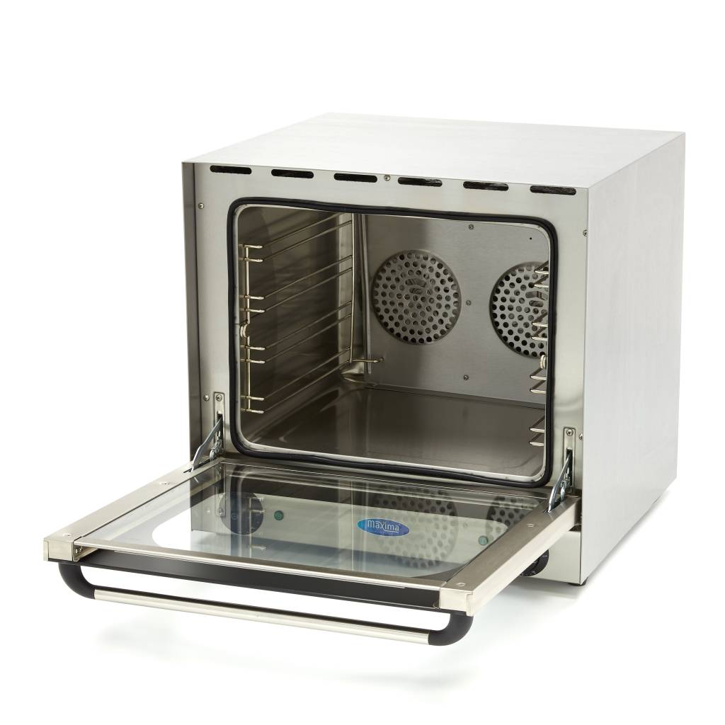 Horno de Convección - Profesional - para 4 Bandejas - Temporizador Incorporado - hasta 300°C