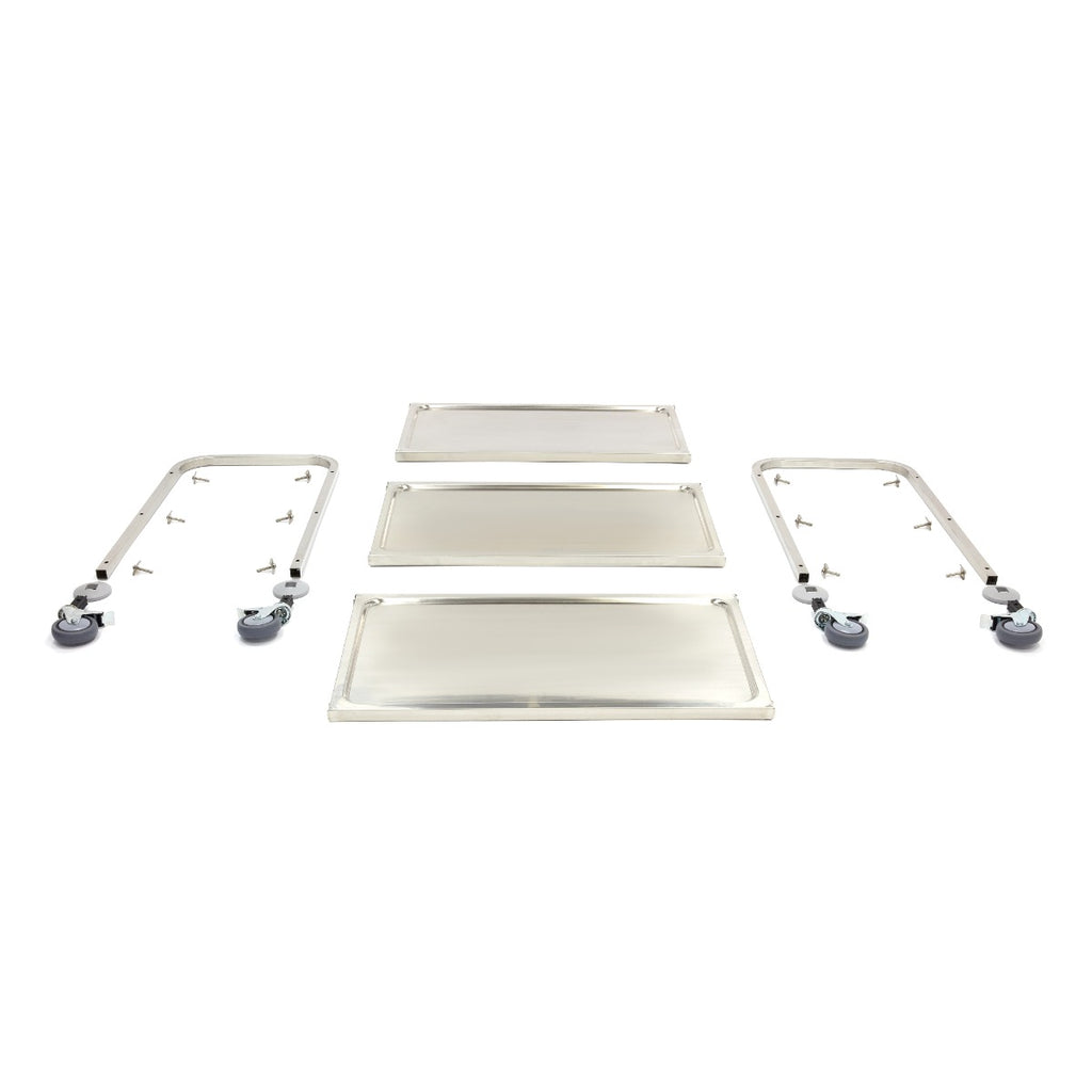 Acero Inoxidable Carrito de Servicio - Profesional - 3 Estantes