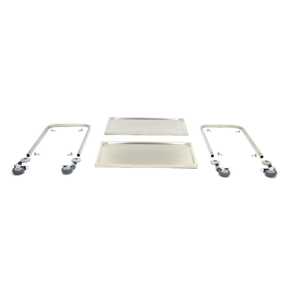 Edelstahl-Servierwagen - Professionell - 2 Ablagen