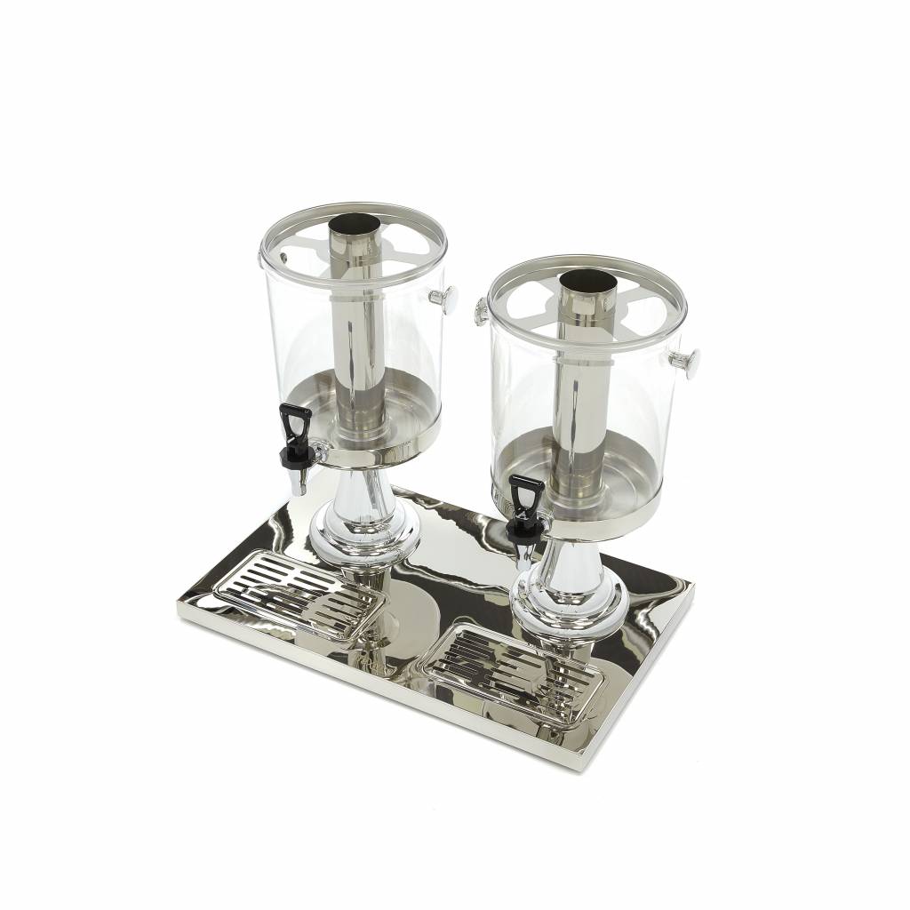 Dispensador de Bebidas - Profesional - 2 x 8L - Tubo Central de Refrigeración - Funciona Sin Corriente