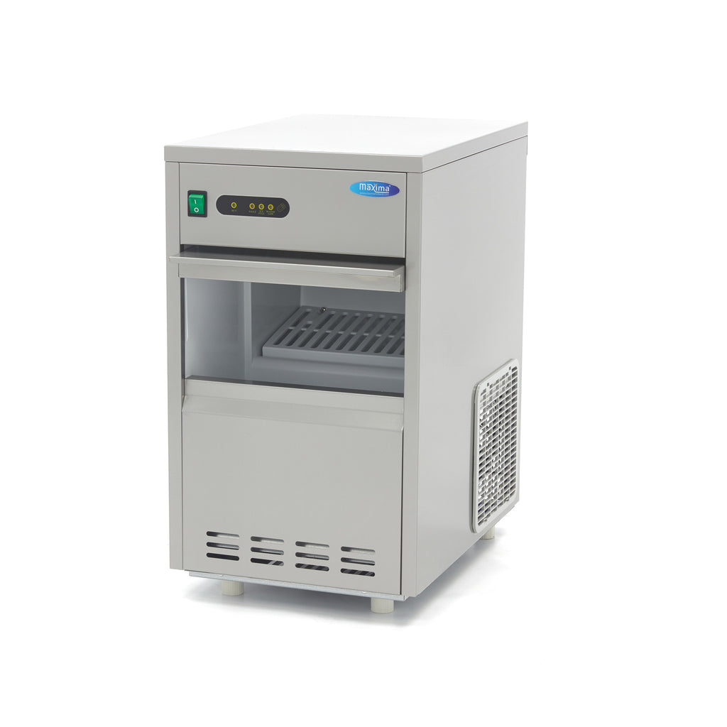 Máquina de Hielo - Profesional - 24kg/día - Cubitos de Hielo Huecos - Refrigerado por Agua