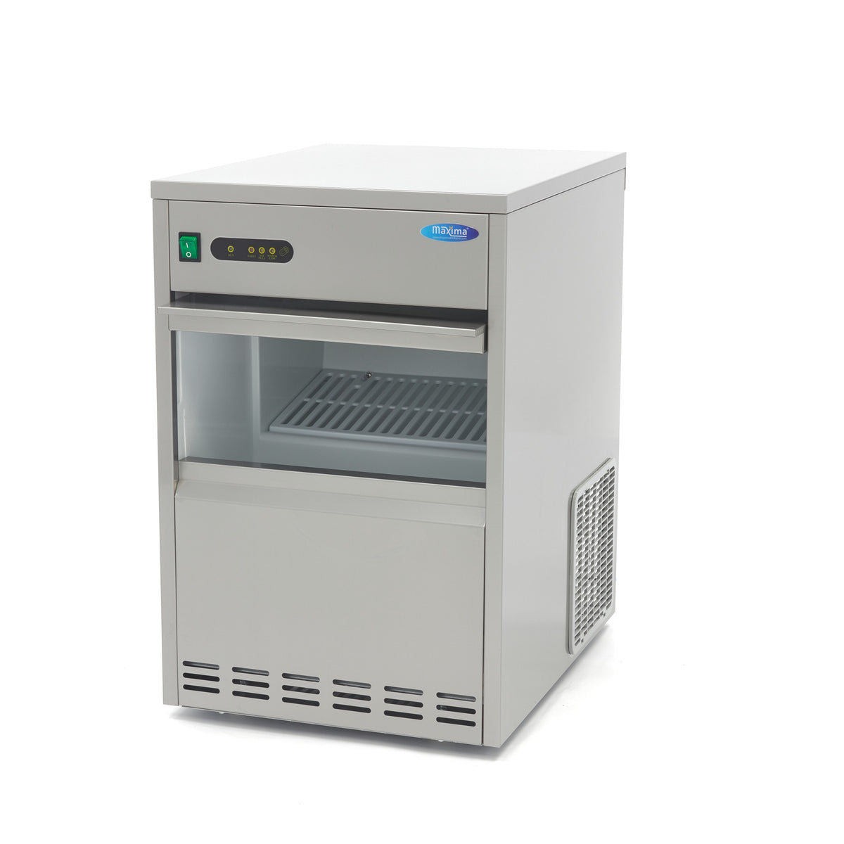 Fabbricatore di Ghiaccio - Professionale - 45kg/giorno - Cubetti di Ghiaccio Cavi - Raffreddato ad Acqua