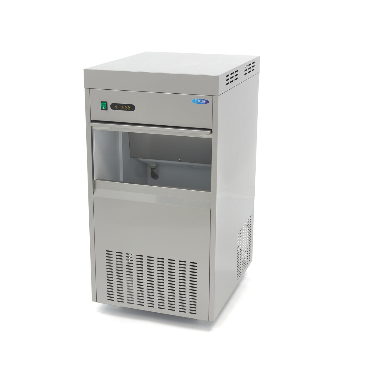 Máquina de Hielo - Profesional - 130kg/día - Triturado/Escamado - Refrigerado por Aire