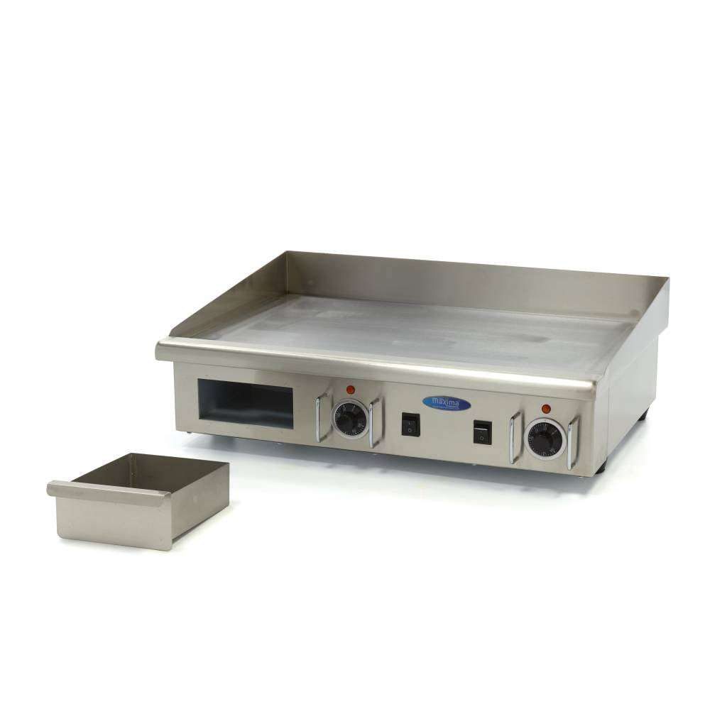 Grillplatte - Professionell - glatt - 73cm - inkl. Auffangschale - 400V