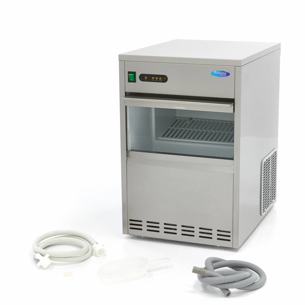 Máquina de Hielo - Profesional - 45kg/día - Cubitos de Hielo Huecos - Refrigerado por Aire