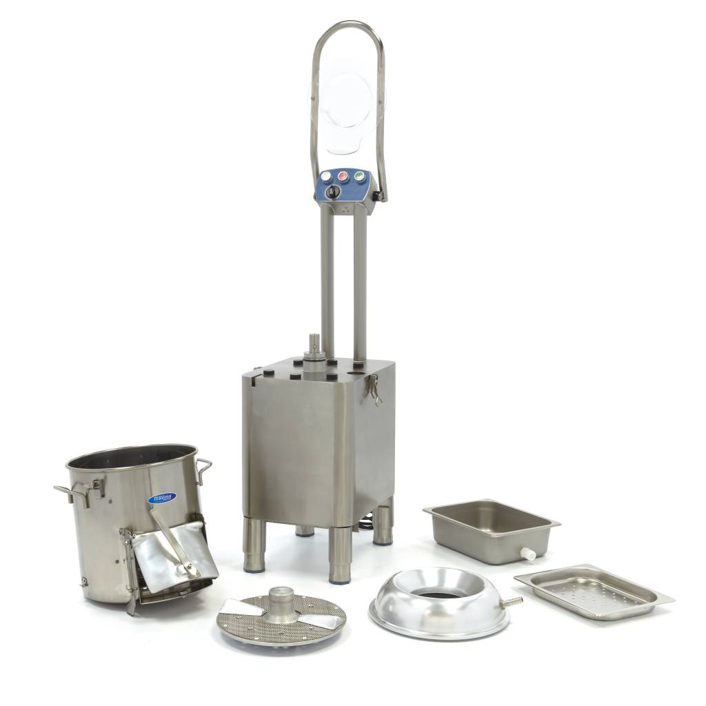 Pelapatate - Professionale - 15kg - 300kg/h - Timer integrato