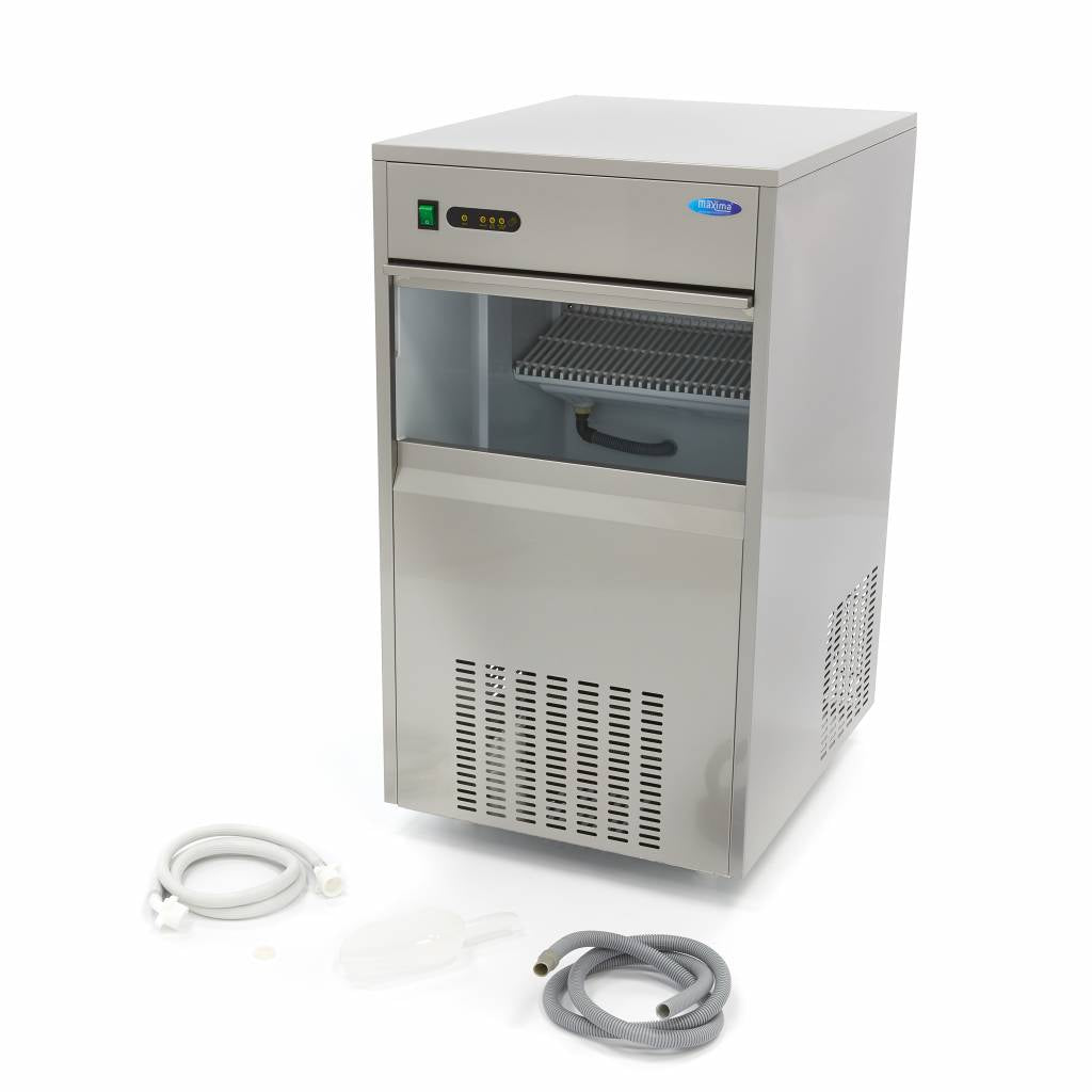 Máquina de Hielo - Profesional - 80kg/día - Cubitos de Hielo Huecos - Refrigerado por Aire