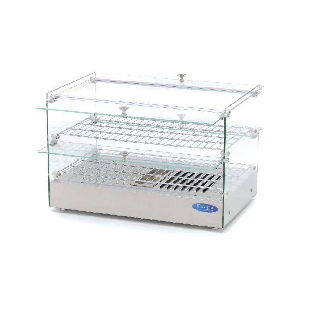 Expositor de Alimentos Calentado - Profesional - 50L - 55cm - 2 Estantes