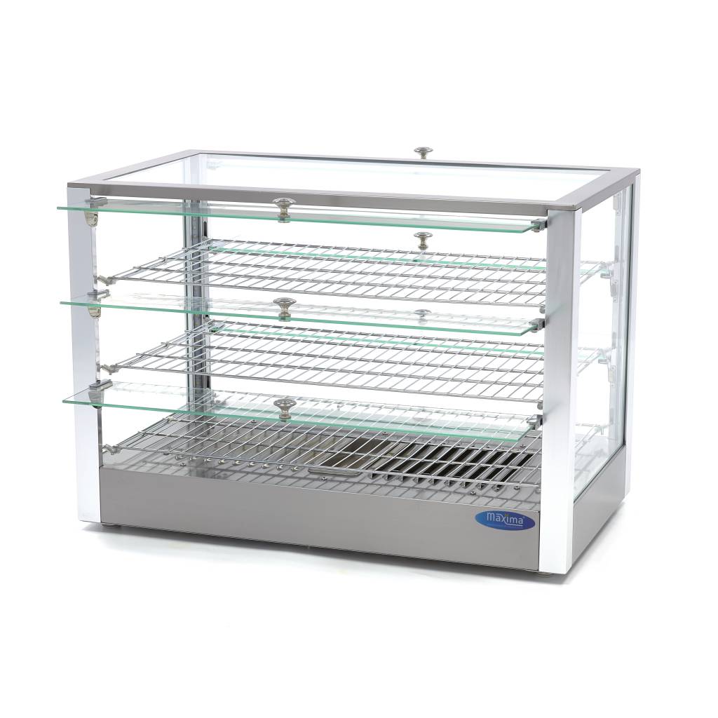 Beheizte Speisevitrine - Professionell - 115L - 70cm - 3 Böden