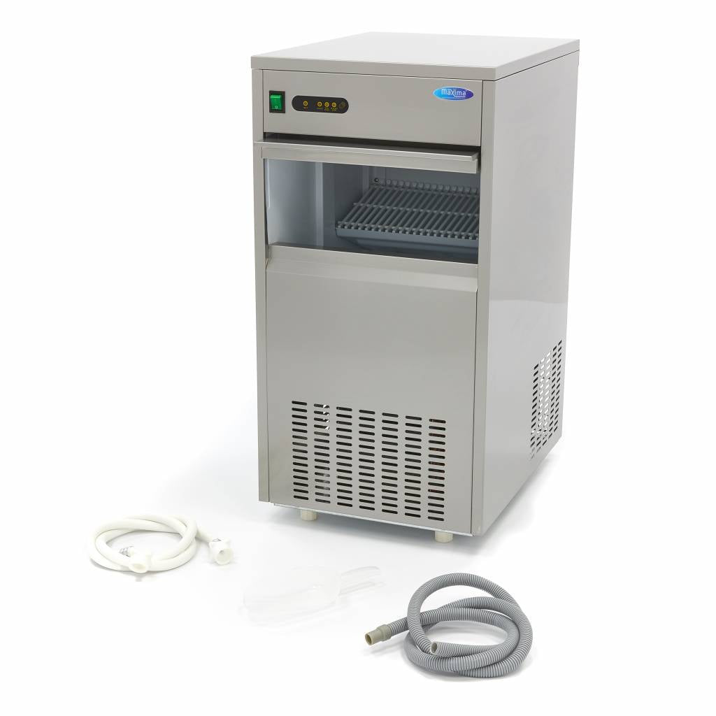 Máquina de Hielo - Profesional - 60kg/día - Cubitos de Hielo Huecos - Refrigerado por Aire
