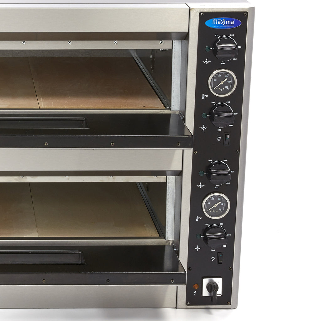 Pizzaofen - Professionell - für 12 Pizzen mit Ø30cm - Doppeletage