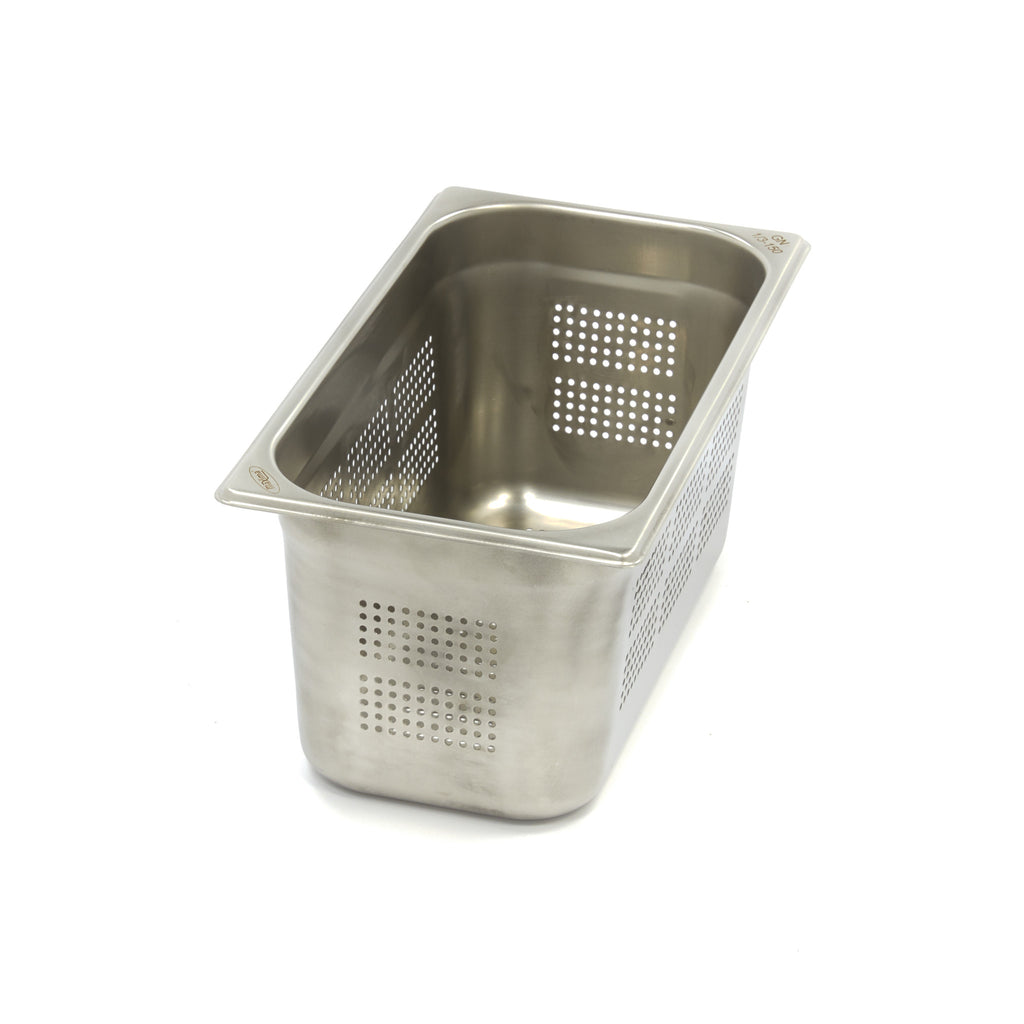 Recipiente Gastronorm - Profissional - 1/3 GN - 15cm de Profundidade - Aço Inoxidável - Perfurado