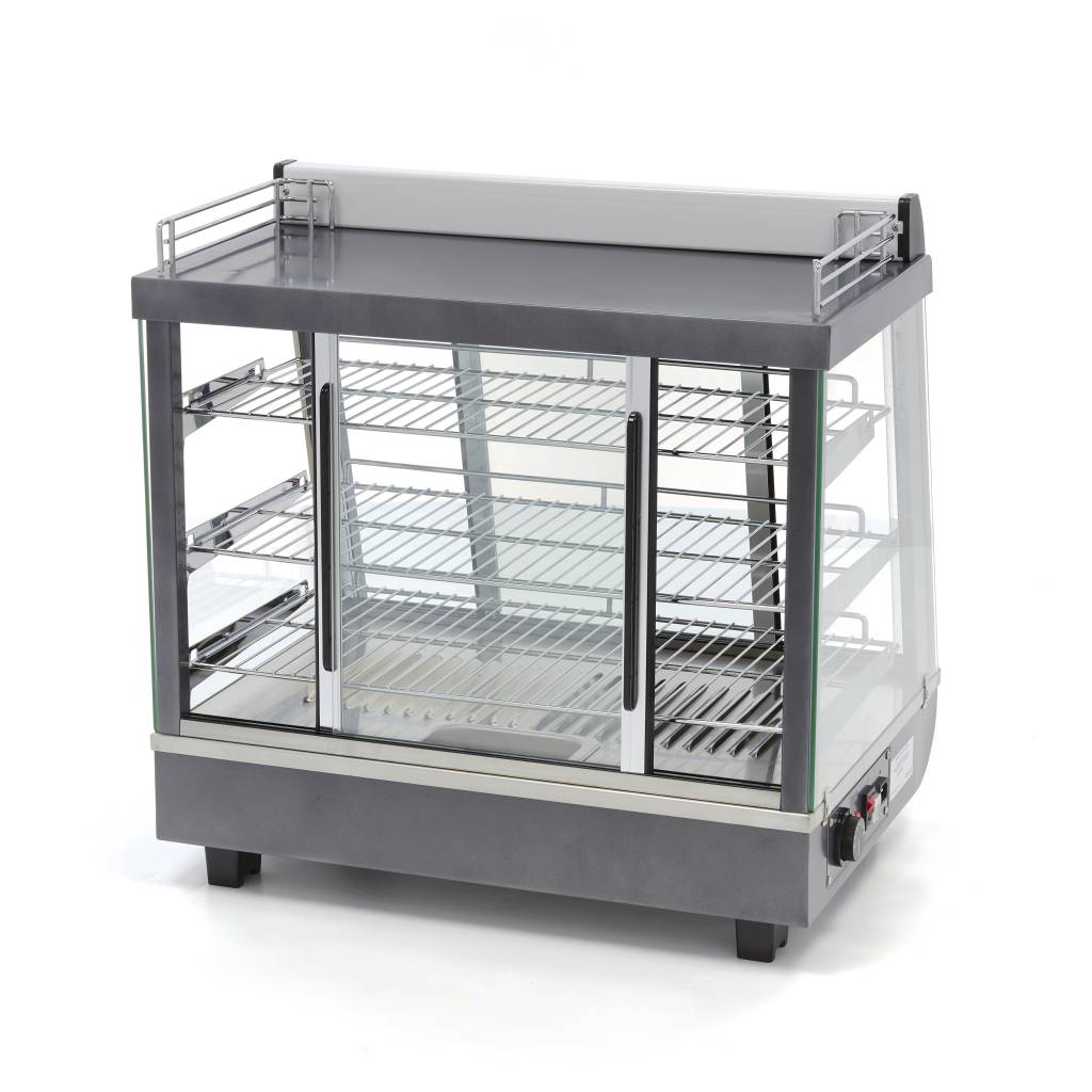 Expositor de Alimentos Calentado - Profesional - 96L - 67,5cm - 3 Estantes