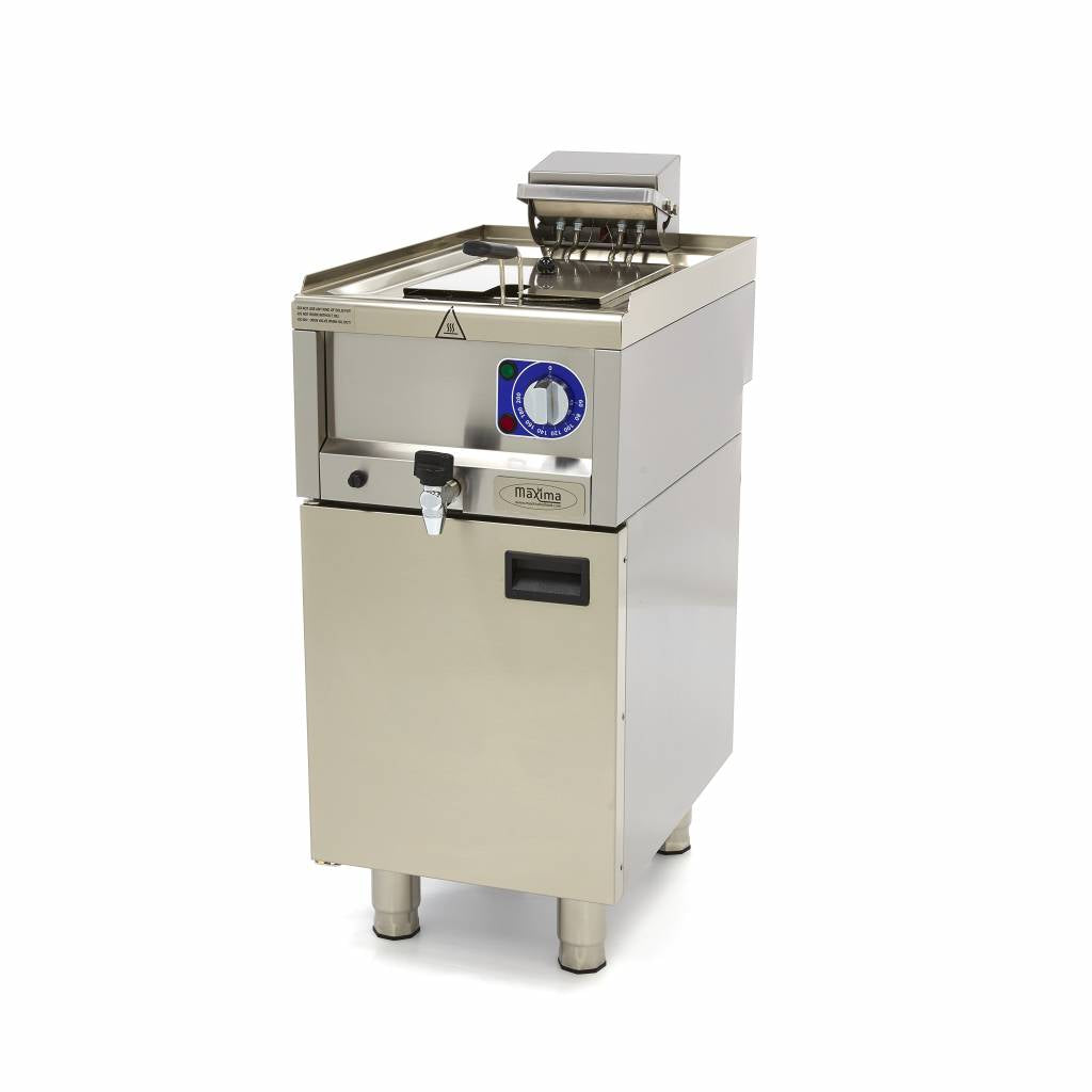 Friggitrice - Professionale - 10L - 1 cestello - Con rubinetto di scarico - 400V