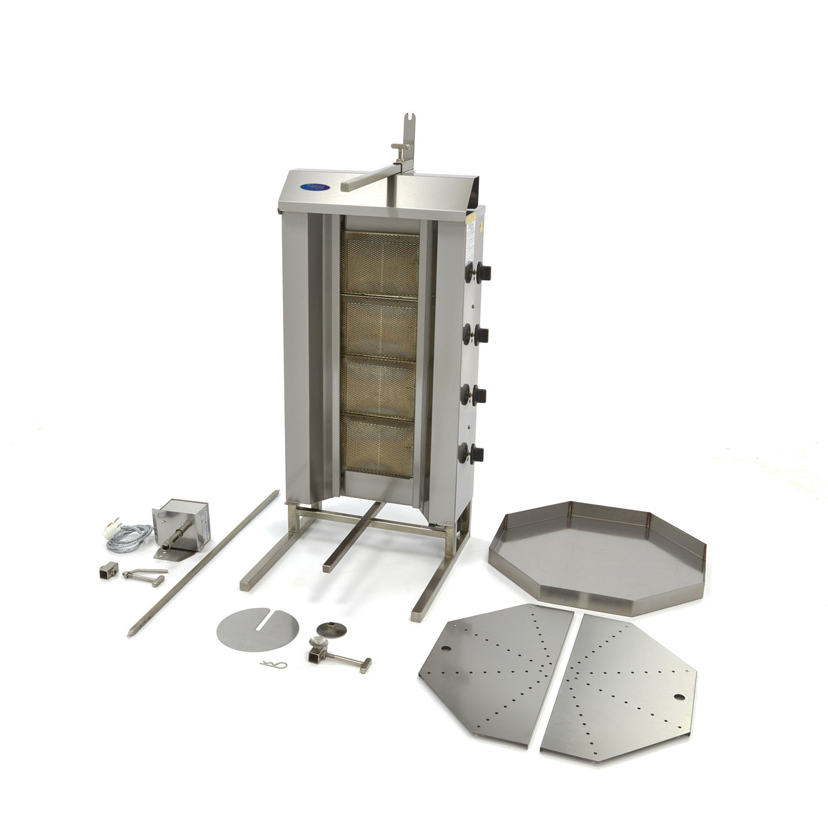 Grill per Kebab - Professionale - 4 Bruciatori - 50kg Carne - Gas