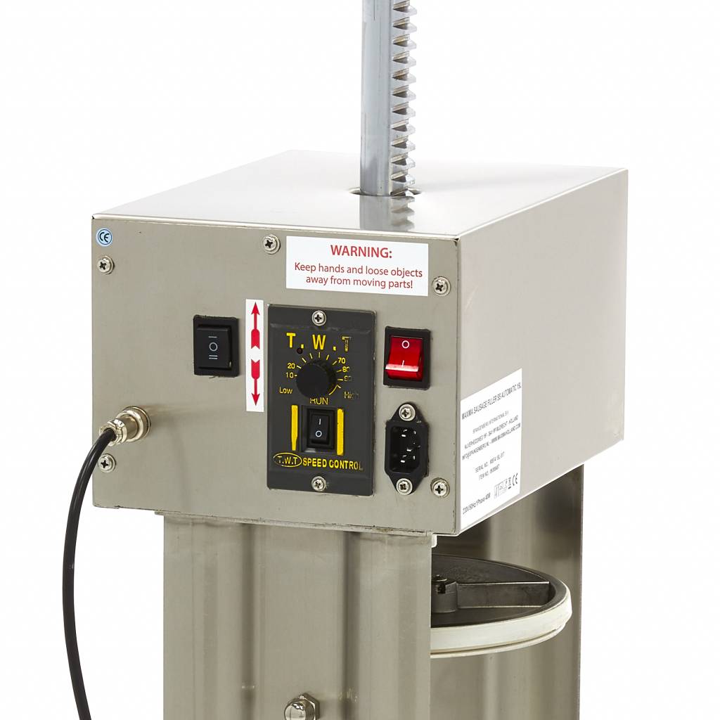 Enchedora de salsichas - Profissional - 15L - Automática - Vertical - Inclui 4 tubos de enchimento