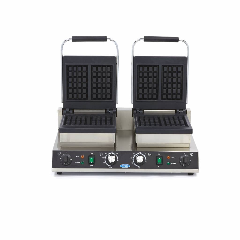 Plancha para Gofres - Profesional - 4 Piezas - Cuadrada - Doble