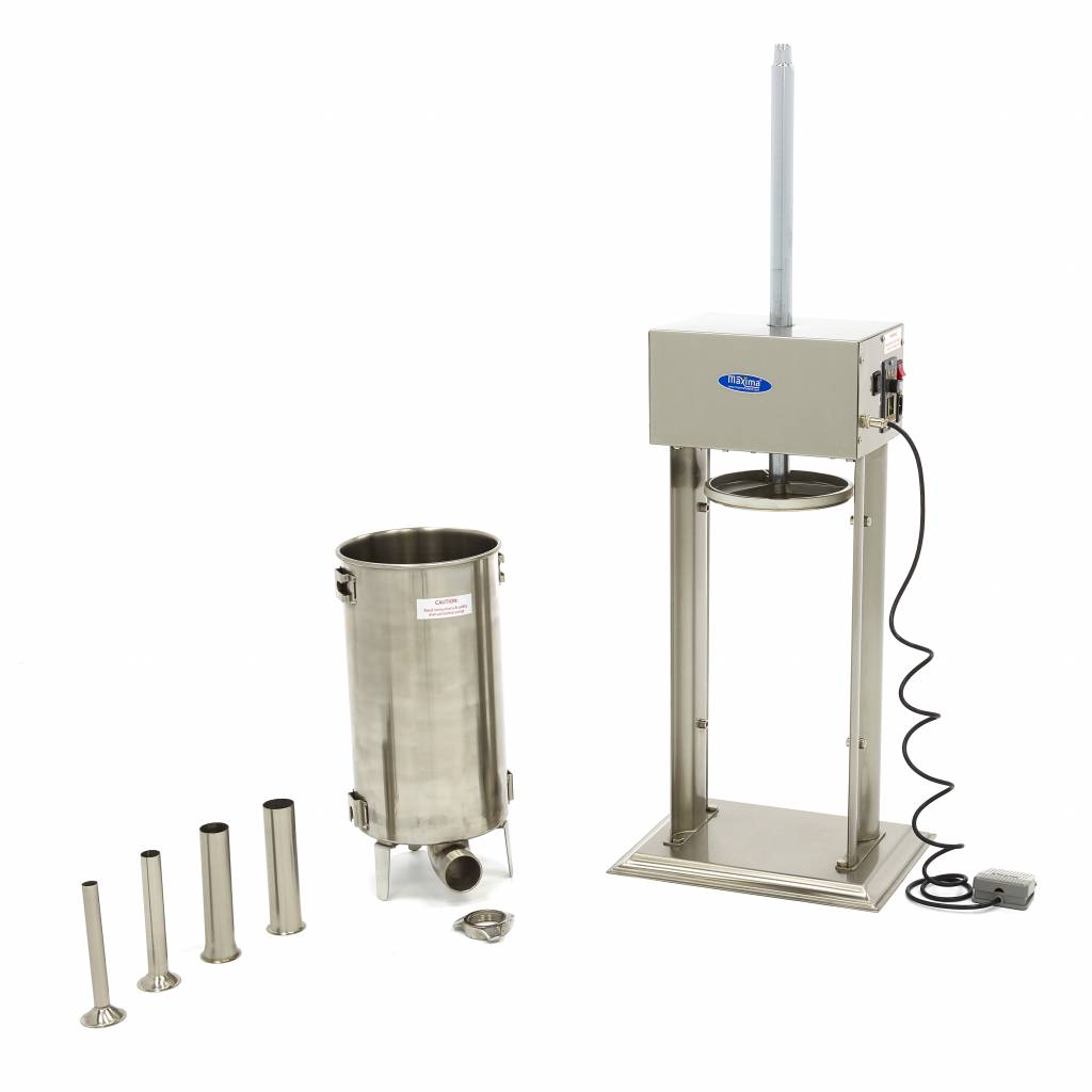 Enchedora de salsichas - Profissional - 15L - Automática - Vertical - Inclui 4 tubos de enchimento