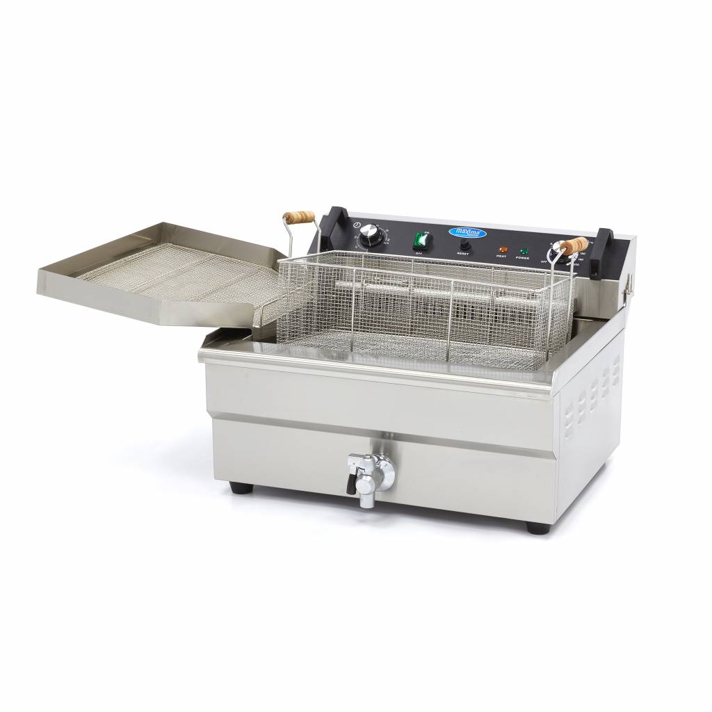 Freidora - Profesional - 30L - 1 Cesta - con Grifo de Vaciado