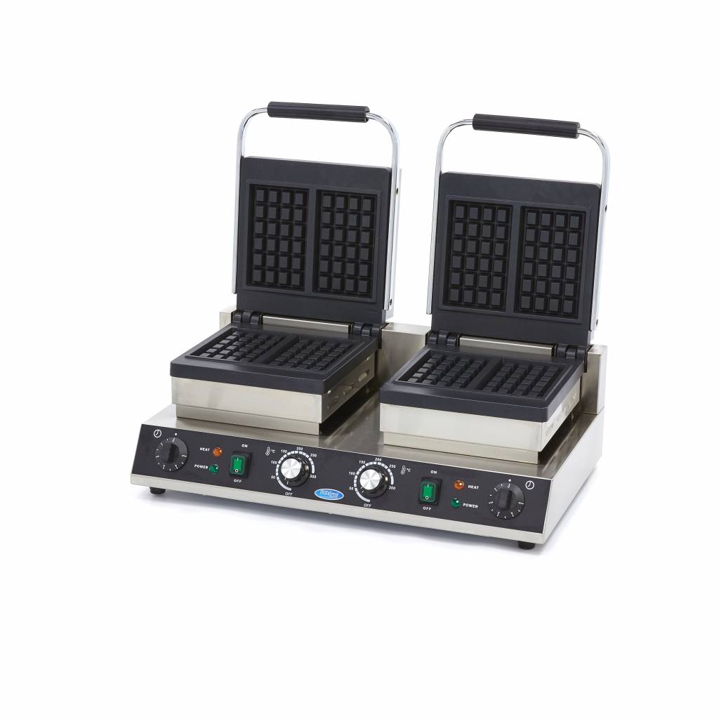 Plancha para Gofres - Profesional - 4 Piezas - Cuadrada - Doble