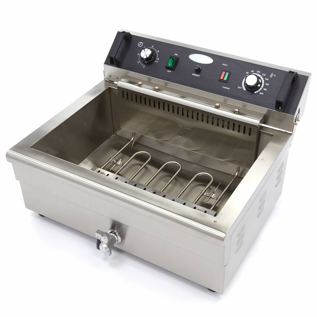 Friteuse - Professioneel - 20L - 1 Mand - met Aftapkraan