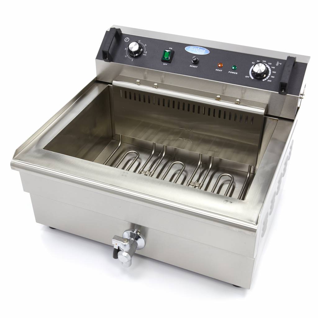 Freidora - Profesional - 30L - 1 Cesta - con Grifo de Vaciado